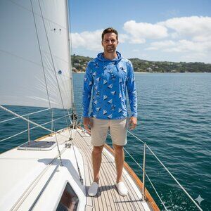 Ralph Lauren Sailing Graphic Hooded shirt